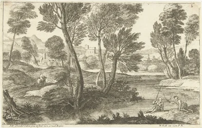 Landskap med två fiskare De två fiskarna Landscapes, serie tre (serietitel)