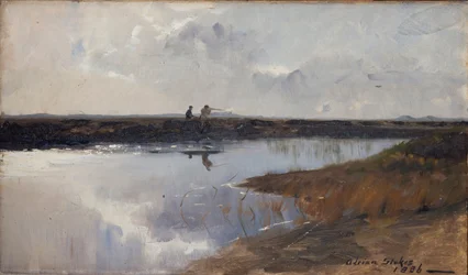 Jägare på heden norr om Skagen