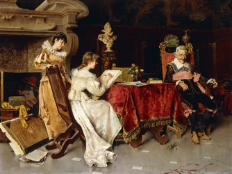 The Art Lesson (olja på duk)