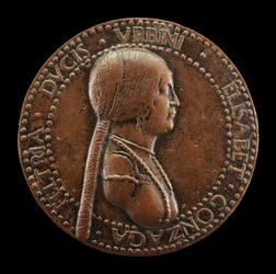 Elisabetta Gonzaga, död 1526, hertiginna av Urbino, hustru till Guidobaldo I 1489..., troligen efter 1502.