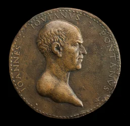 Giovanni Gioviano Pontano, 1426-1503, poet [framsidan], 1488 eller senare.