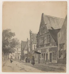 Utsikt över Zuiderhavendijk i Enkhuizen Enkhuizen 60 (titel på objekt)