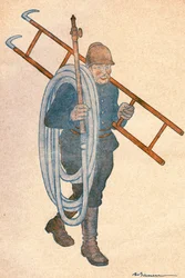 Joseph NOULENS (1864-1944), fransk politiker. Teckning av Adrien Barrere (1874-1931) för FANTASIO, nummer 204 den 15 april