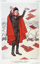 Kamrat Jacques Doriot, heders-goumier - av Barrère, i "" Fantasio"" av 1925-07-07