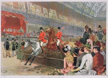 Ett hästkapplöpning, 1886
