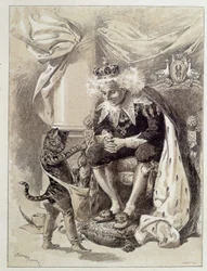 Puss in Boots - i "Les Contes de Fées"" av Charles Perrault, illustrationer av Adrien Marie