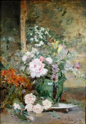 Stilleben med blommor