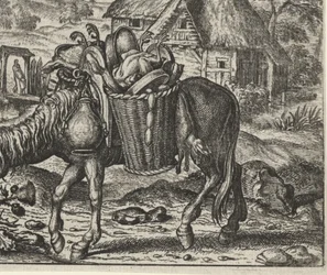 Fabel om åsnan lastad med delikatesser