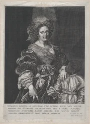 Laura Dianti med en svart sida, 1600-1627.