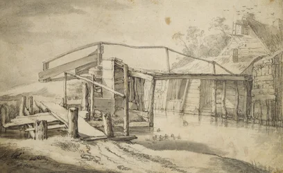 I poldern, 1644 (penna, krita och pensel på papper)