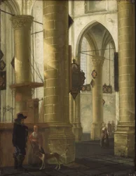Interiör från Grote Kerk, Dordrecht