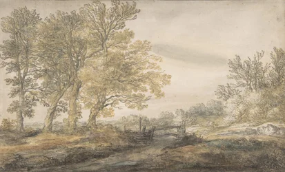 Landskap med träd, 1635-91.