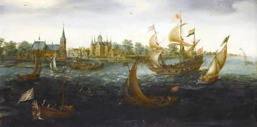 Fartyg utanför IJsselmonde