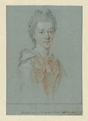 Porträtt av Wilhelmina Frederica Sophia av Preussen