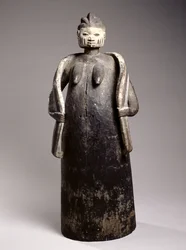 Gelede Body Mask, Yoruba Culture, Republiken Benin (målat trä)