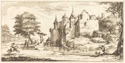 Slott med vindbrygga