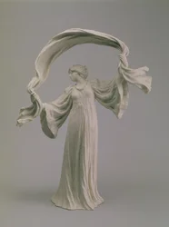 Dansare med en halsduk från ett bordscentrum, Sevres, 1900 (kex)