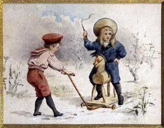 Leksakshästen (akvarell på papper)