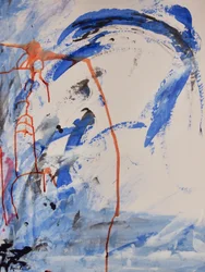 Utan titel, 2016 (bläck och akryl på papper)