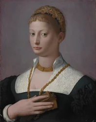 Porträtt av en kvinna, ca. 1550.