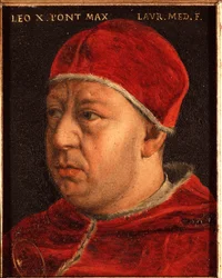 Porträtt av påven Leon X (Leo X) (Johannes av Medici