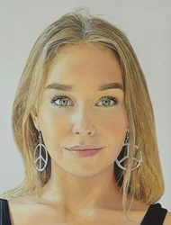 Miss Peace and Love, 2022 (olja på duk)