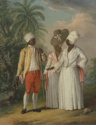 Fria västindiska dominikaner, fria infödda i Dominica, ca. 1770.