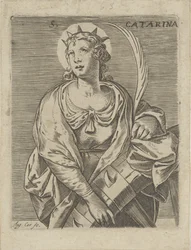 Katarina av Alexandria S. Catarina (titel på objekt)