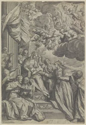 Mystiska äktenskap av Saint Catherine