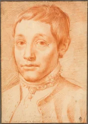 Porträtt av konstnärens son, Antonio Carracci