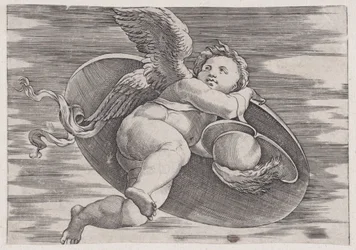 Eros stjäl mannens sköld, ca. 1514-36.