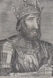 Francois I, kung av Frankrike, daterad 1536.