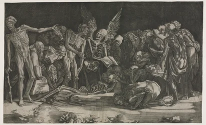 Skelett, även känd som Allegory of Death and Fame