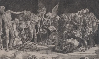 Skelett, daterad 1518.