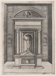 Mirror of Roman Magnificence: Jupiters altare i det äldsta templet på C..., ca. 1514-36.