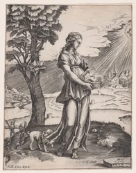 Cumaean Sibyll, daterad 1516.