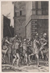 Kejsaren möter krigaren, ca. 1516-17.