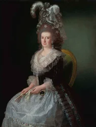 Porträtt av María Josefa Piscatori, Marquesa de San Andrés (1757-1807), hustru till Pedro López de Lerena.