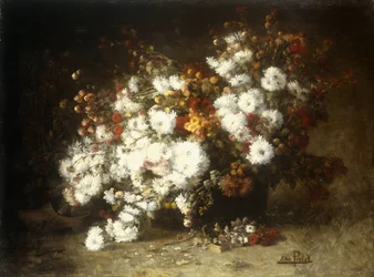 Stilleben av blommor