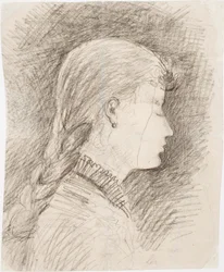 Flickans huvud (Gerda Ringbom, senare Bergroth)