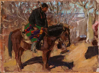 Amerikansk indian till häst