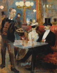 På ett café i Paris