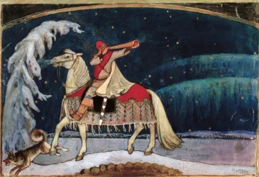 A.Gallen-Kallela, Kullervo går i krig