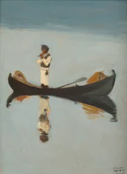Man som fiskar på Gallen-Kallela, Akseli (1865-1931)