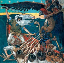 The Defense of the Sampo, 1896 (tempera på duk)
