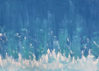 Velvet Ocean, 2023 (akryl, blandteknik på duk)