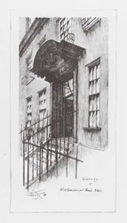 London Lanes: Grosvenor Road (litografi)