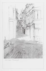 London Lanes: Love Lane, Monument (litografi)