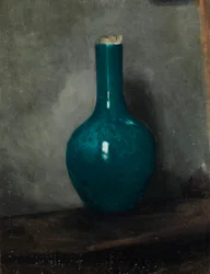 Blå vas på grå bakgrund, c.1885