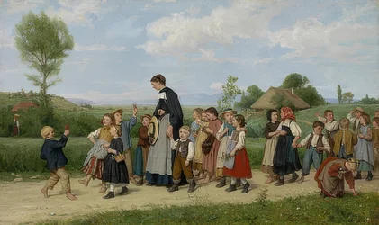 Skolpromenaden. 1872